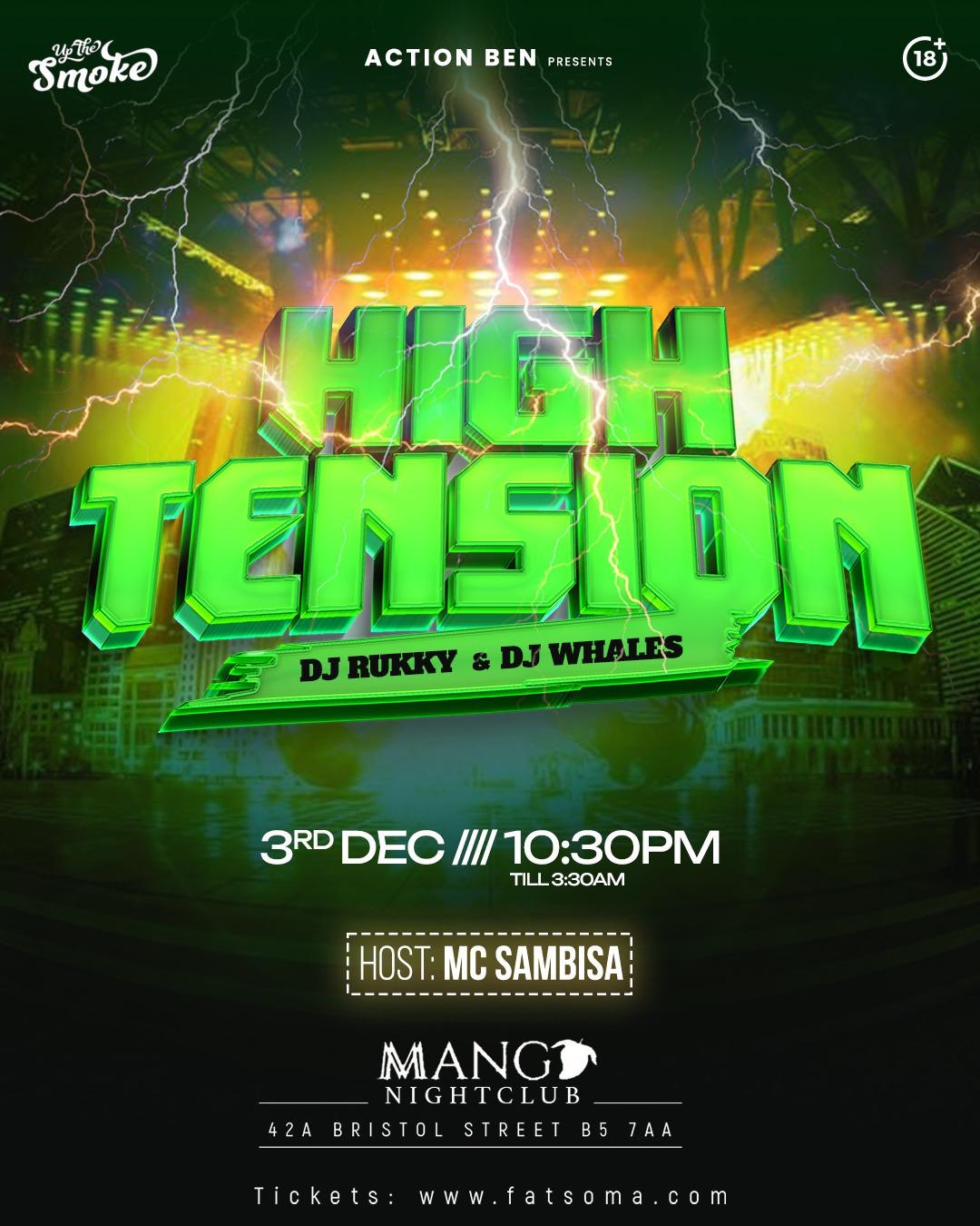 High Tension Lit Sunday at Mango Night Club, Birmingham on 3rd Dec