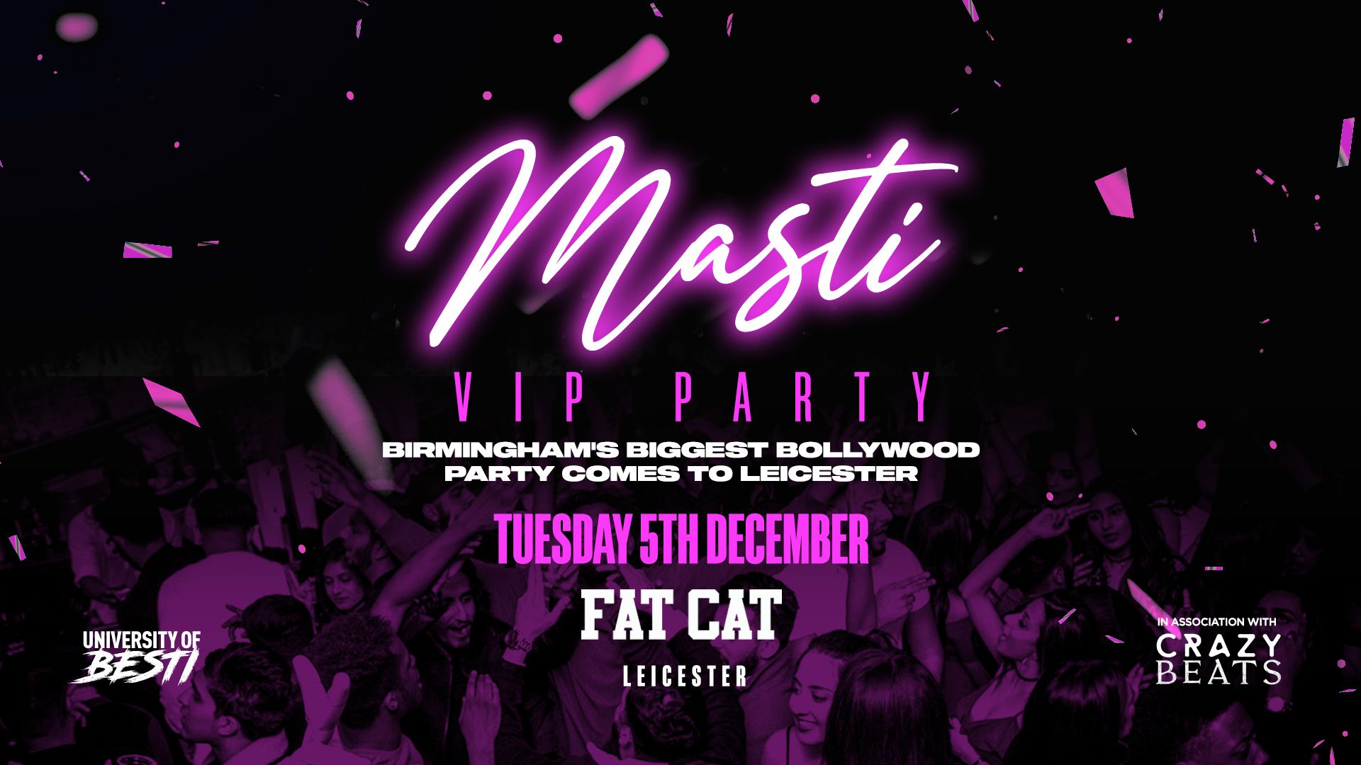 MASTI - VIP BOLLYWOOD SPECIAL - FAT CATS LEICESTER [LAST 50 TICKETS ...