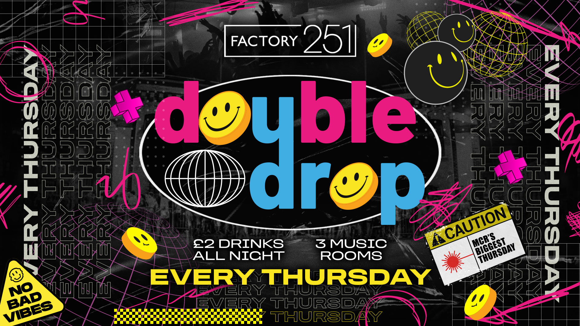 DOUBLE DROP ⚠️ FACTORY !!  MANCHESTER’S BIGGEST THURSDAY 2 YEARS RUNNING 🚧