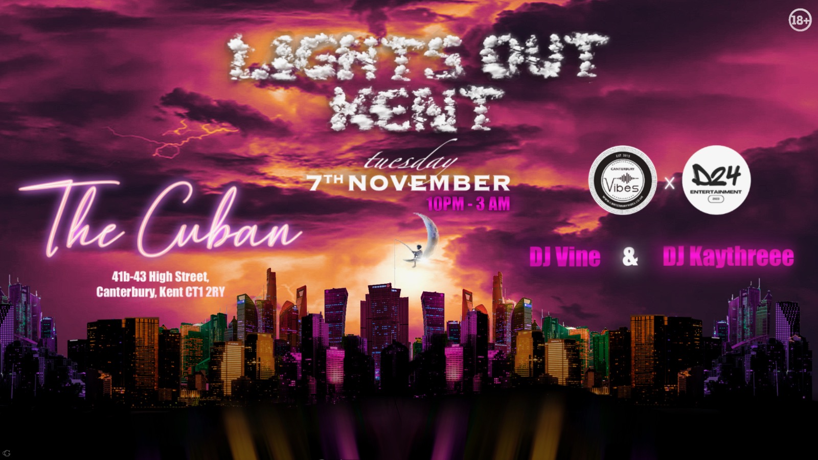 Lights Out Kent @ The Cuban – Main Room