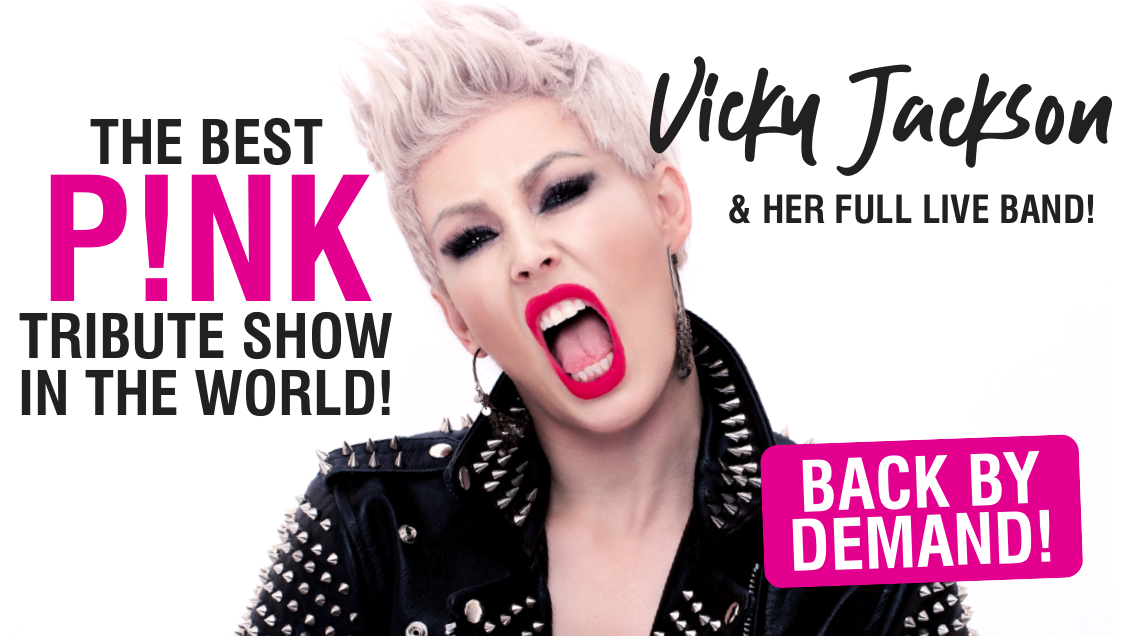 🚨 SOLD OUT! 💗 P!NK PARTY LIVE – starring VICKY JACKSON and her full live band!