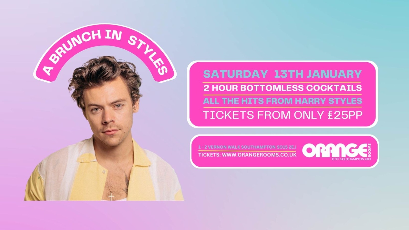 A Brunch In Style Bottomless Brunch!🎤 at Orange Rooms Southampton