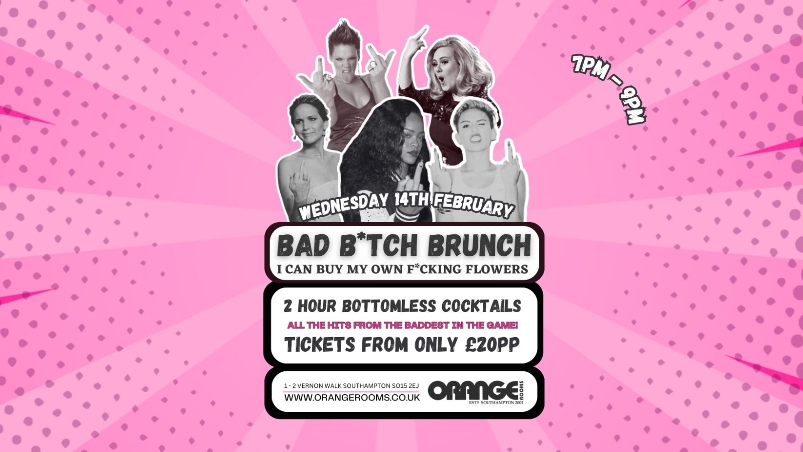 A Bad B*tch Bottomless Brunch!🎤 at Orange Rooms Southampton