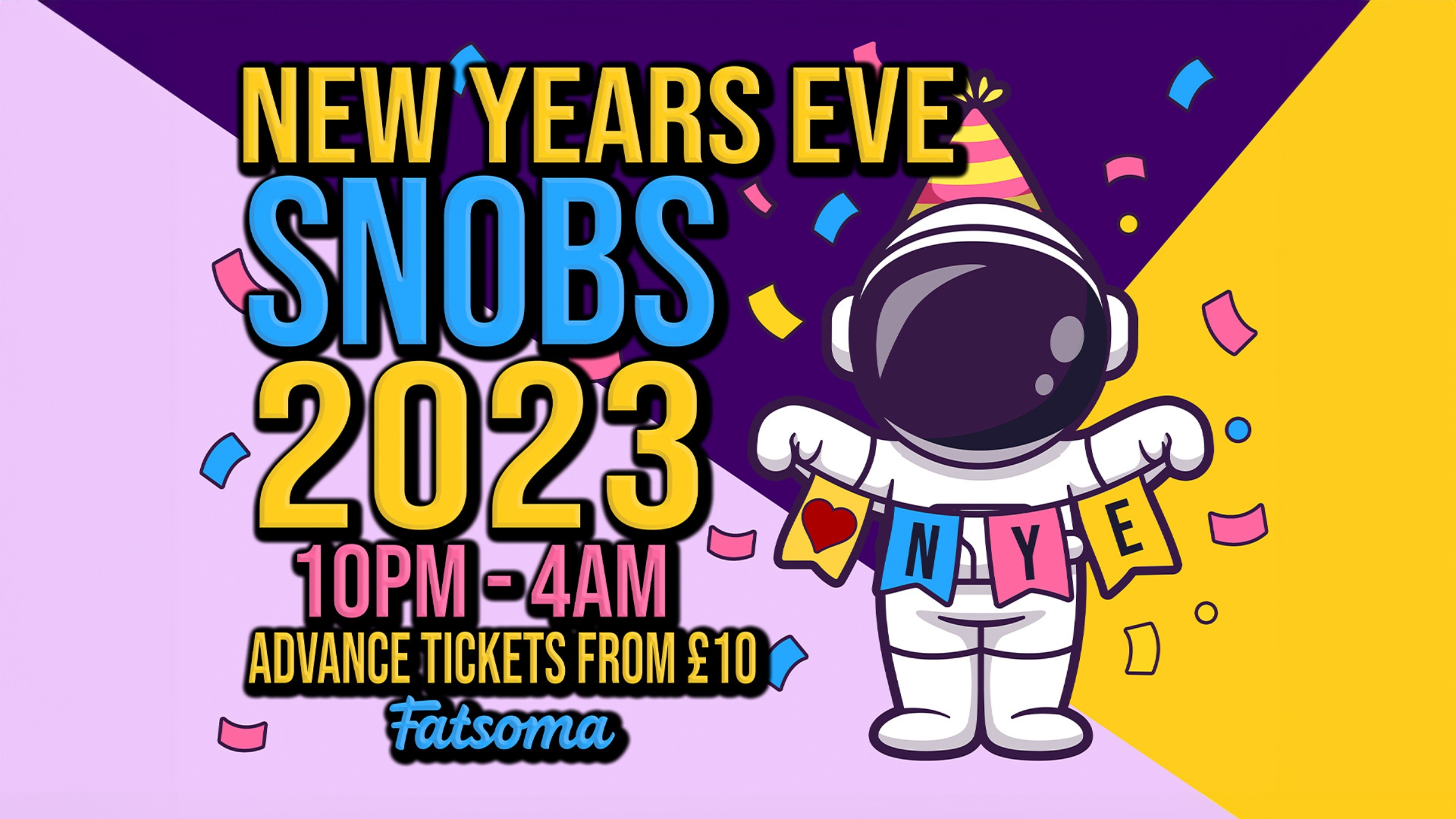 New Years Eve 31st Dec @ Snobs [FINAL TICKETS]