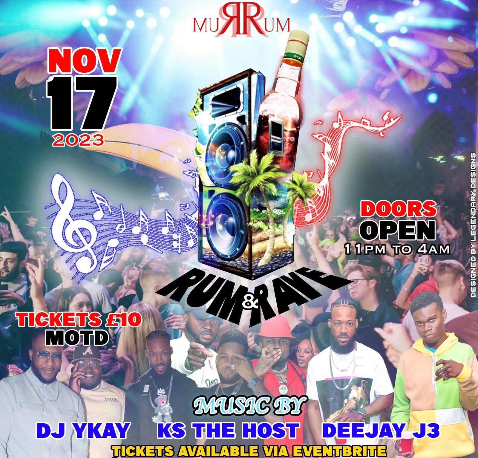 FRIDAY 🔞 – Special Event – 💥🌍 RUM & RAVE 🎊 – back by popular demand celebrating with a bang