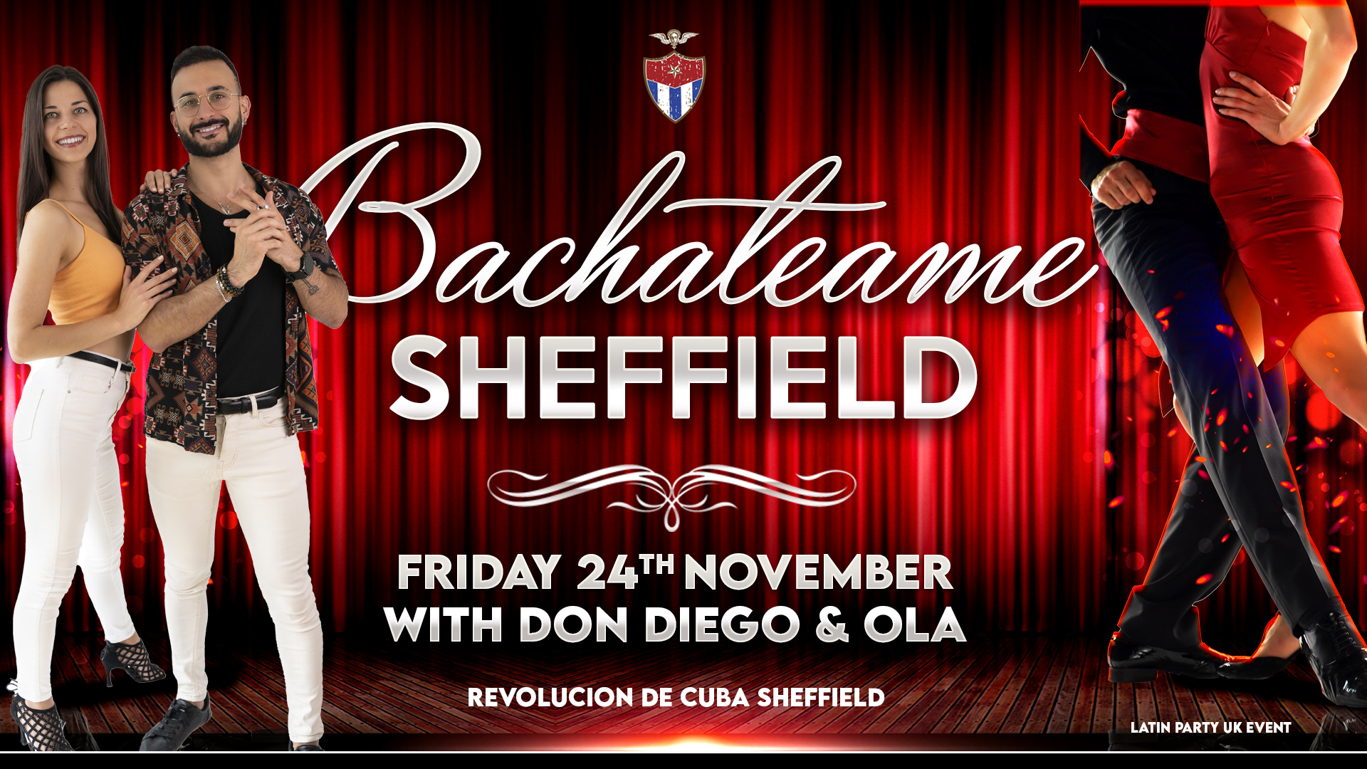 Bachateame Sheffield – Free Event with Diego & Ola – Friday 24th November | Revolucion De Cuba