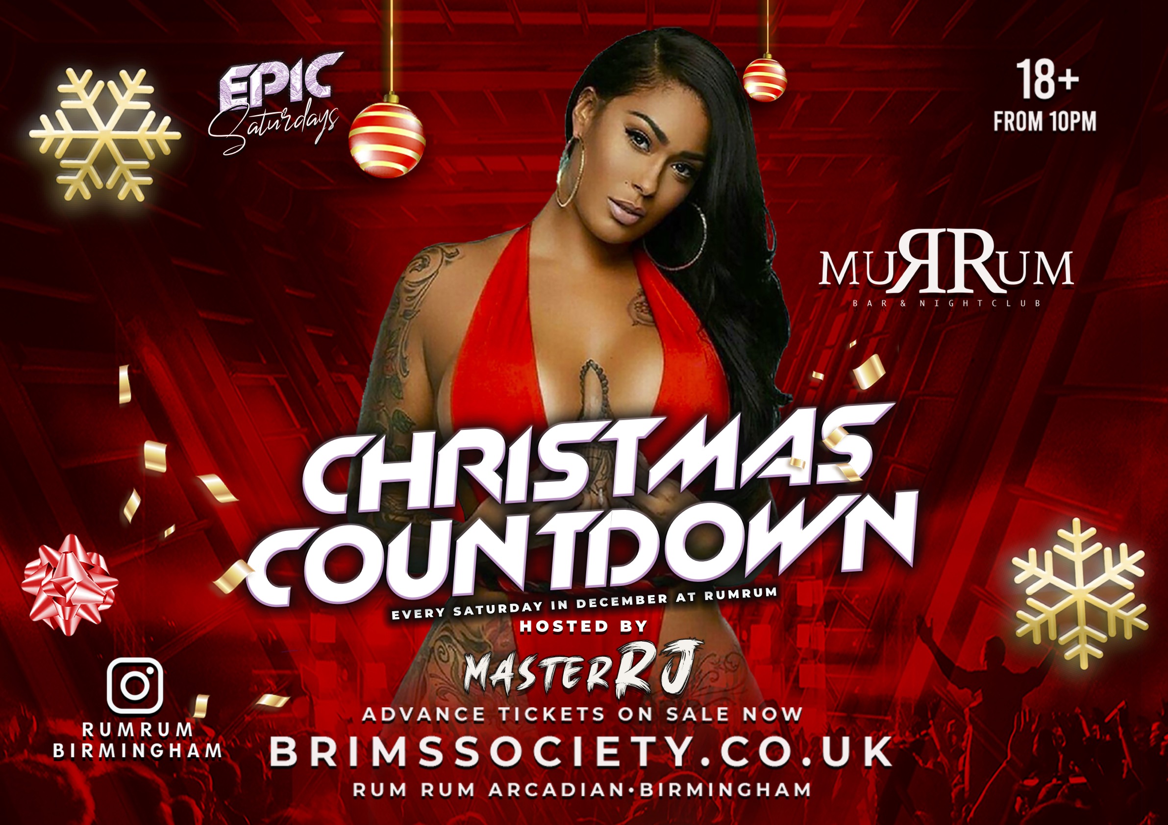 🎅🎅🎅 CHRISTMAS COUNT DOWN – SPECIAL DEC SATURDAY 🎅 100 x FREE TICKETS 🎅