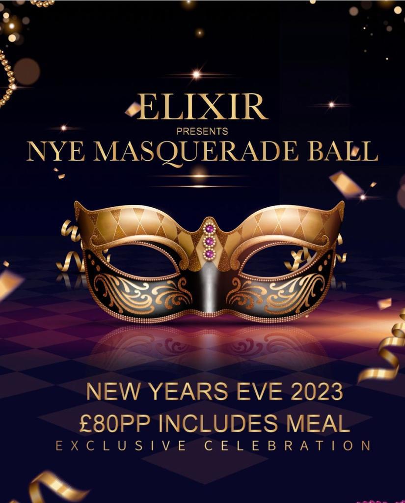 Elixir New Years Eve Masquerade Ball 2023 at Elixir Oxton, on 31st