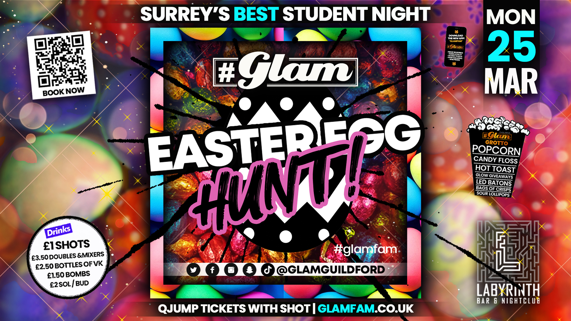 Glam – Surrey’s Best Student Events! Easter Party! 🐰