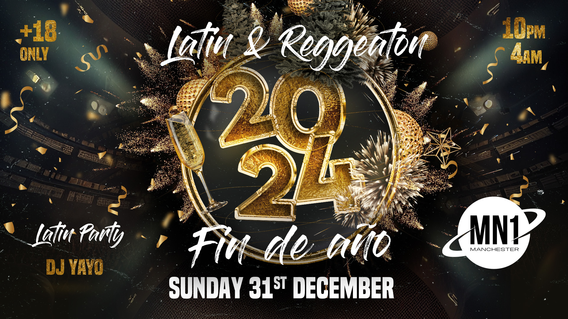 Latin & Reggaeton New Year/Fin de Año  | MN1 (Vision Nightclub) Manchester