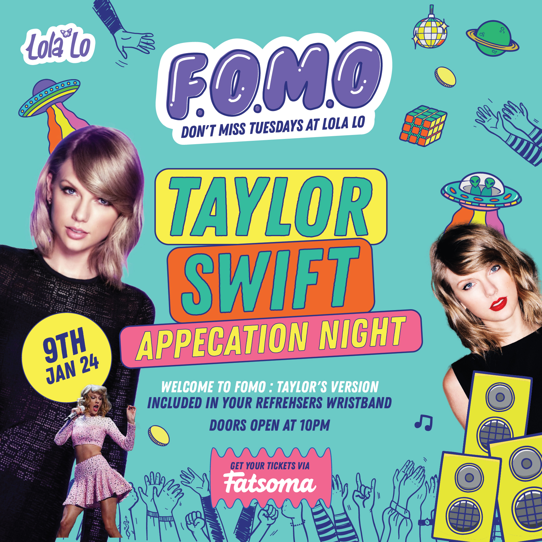 F.O.M.O – Refreshers Taylor Swift Appreciation Night 🩷