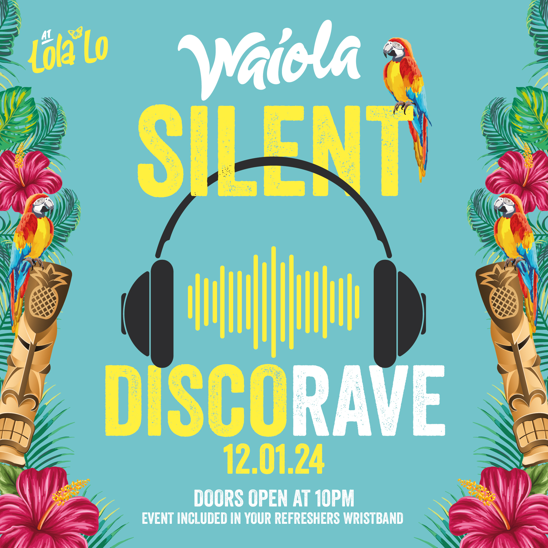 Waiola : Refreshers Silent Disco Rave 🎧🩷