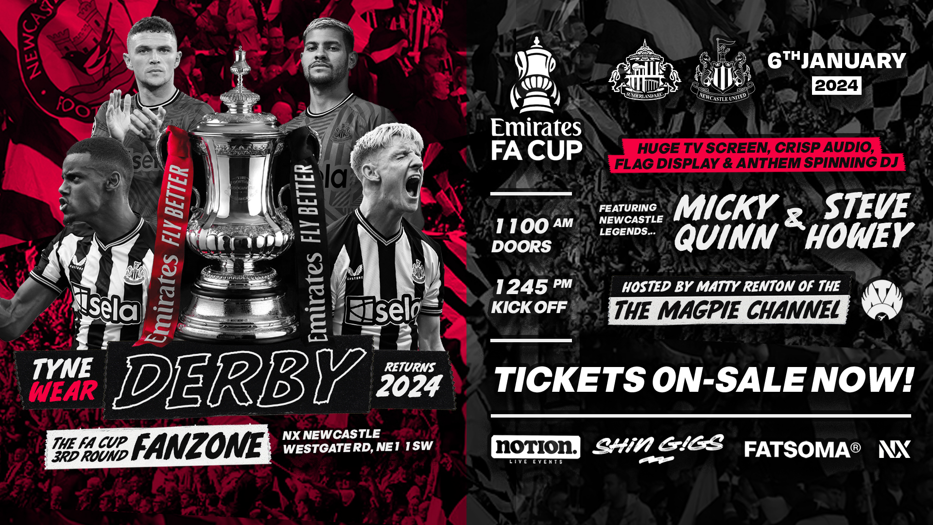 Derby Day Fanzone ft. Micky Quinn, Steve Howey & Matty Renton (The Magpie Channel)