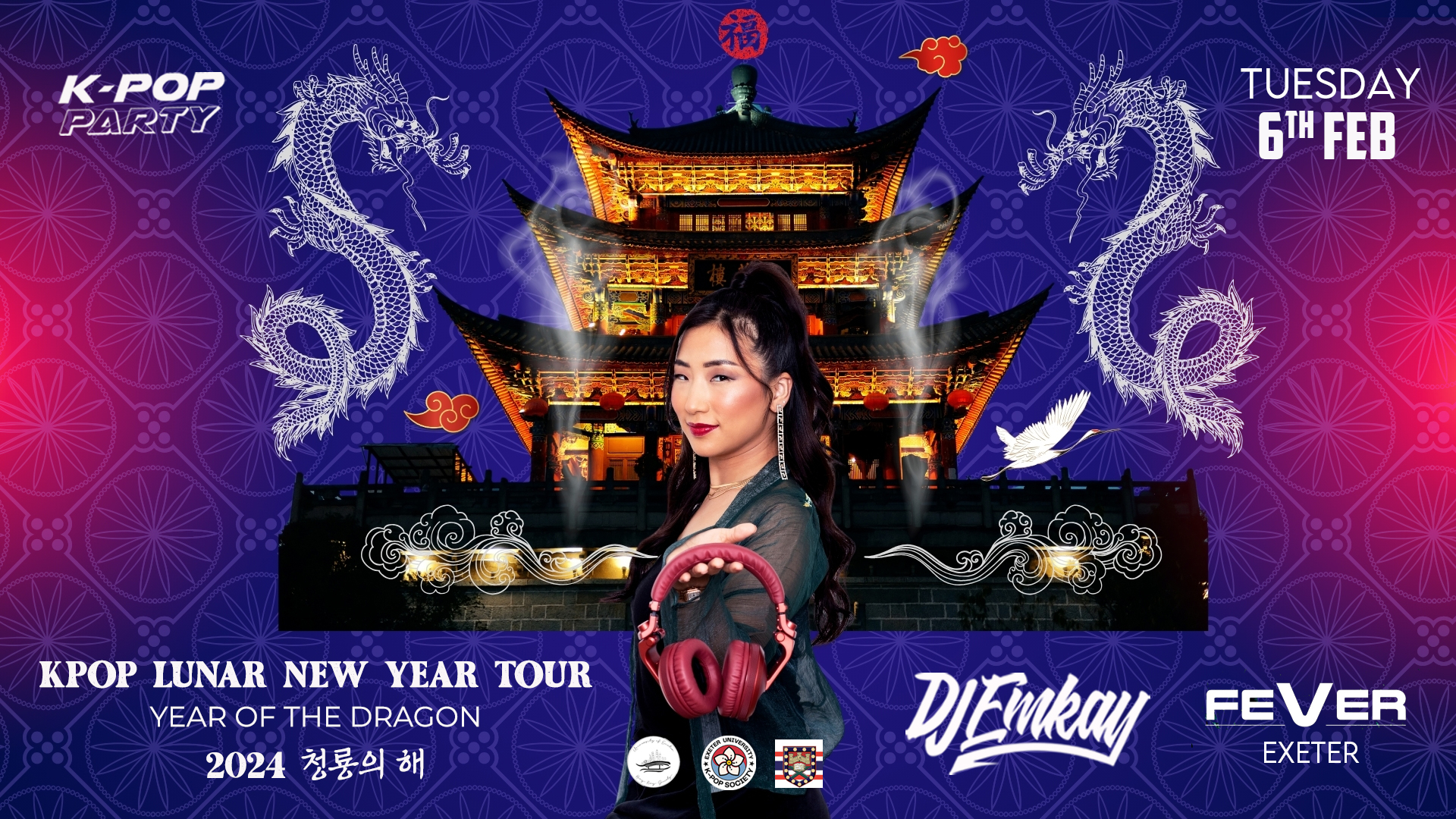 K-Pop LUNAR NEW YEAR Party Exeter with DJ EMKAY – Tuesday 6th February