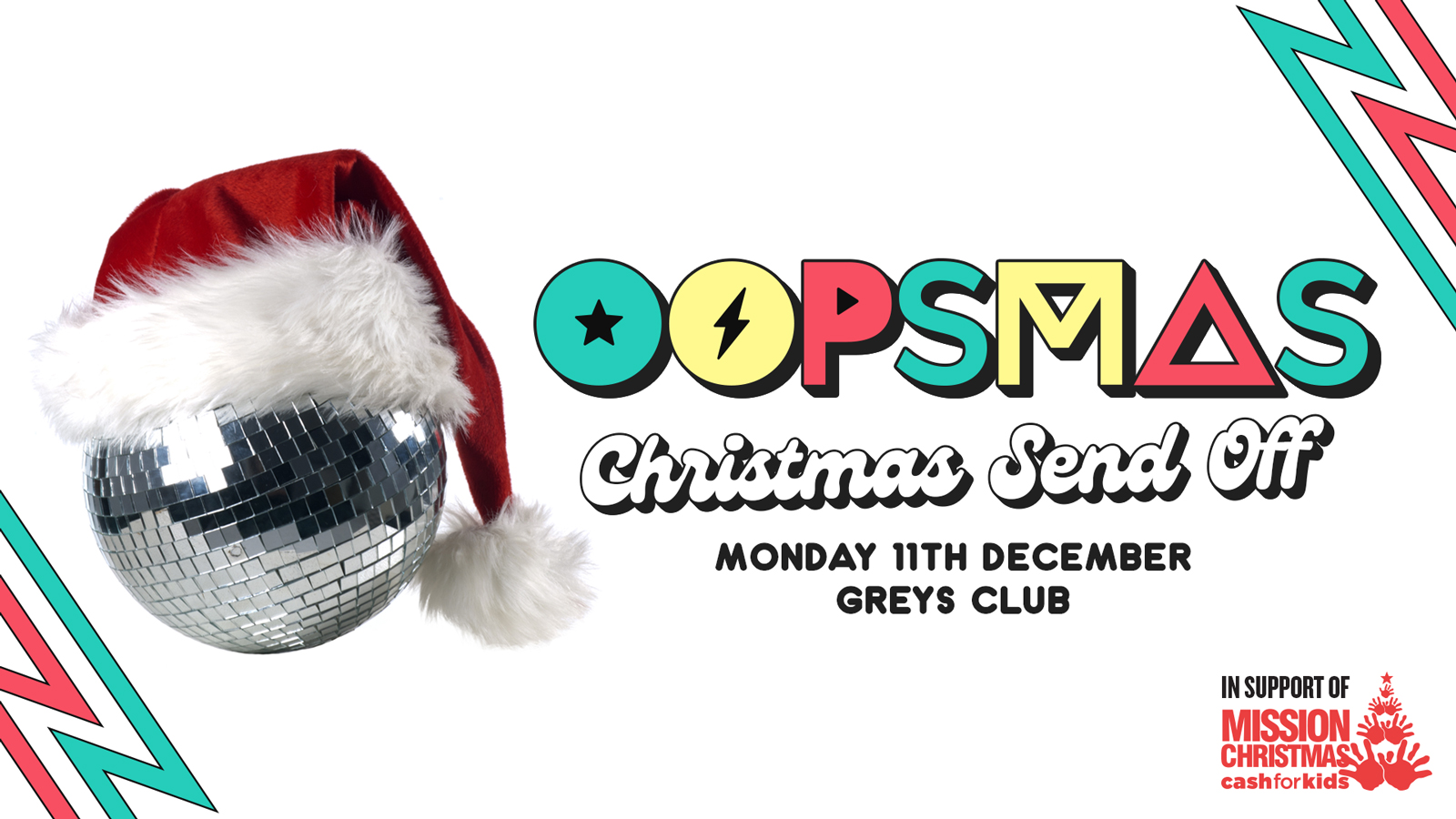 Oopsmas! Monday 11th Dec – Greys