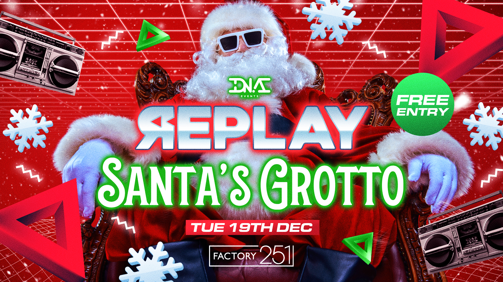 Replay Tuesdays – Santa’s Grotto – FREE ENTRY 🎅🏽🚀