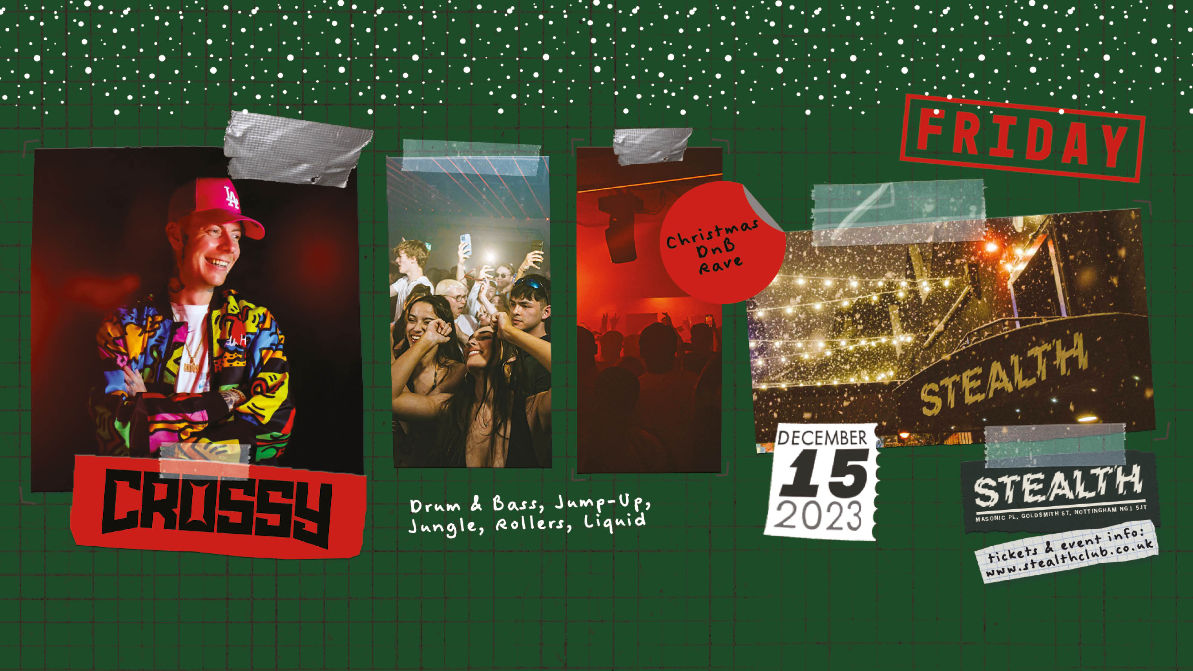 CROSSY at Stealth Christmas Drum & Bass Rave at Stealth, Nottingham on