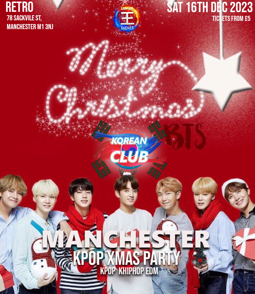 KOREAN CLUB MANCHESTER XMas Party White Christmas Edition KPop