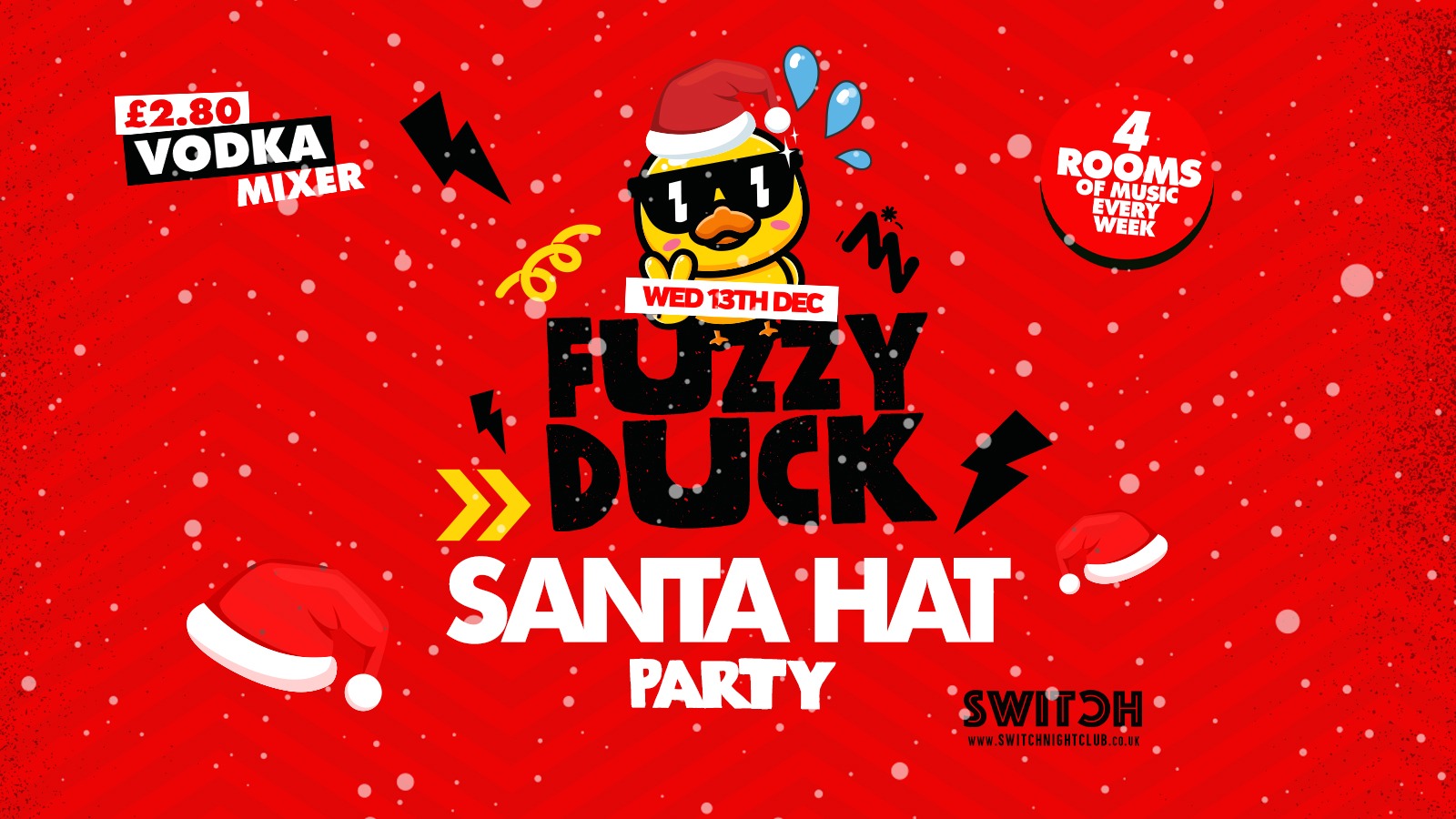 Fuzzy Duck | Santa Hat Party | Official Student Social Wednesday