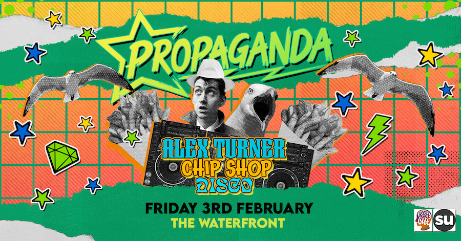 This Friday! – Propaganda Norwich – Alex Turner’s Chip Shop Disco!