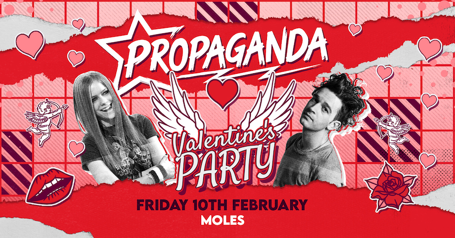 TONIGHT! Last chance! £2 entry – Valentine’s Party! Moles