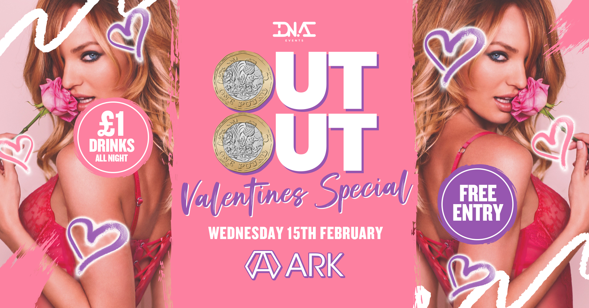 ARK: OUT OUT Wednesdays – Valentines Special – FREE ENTRY & FREE DRINK ON ENTRY 🦄💕
