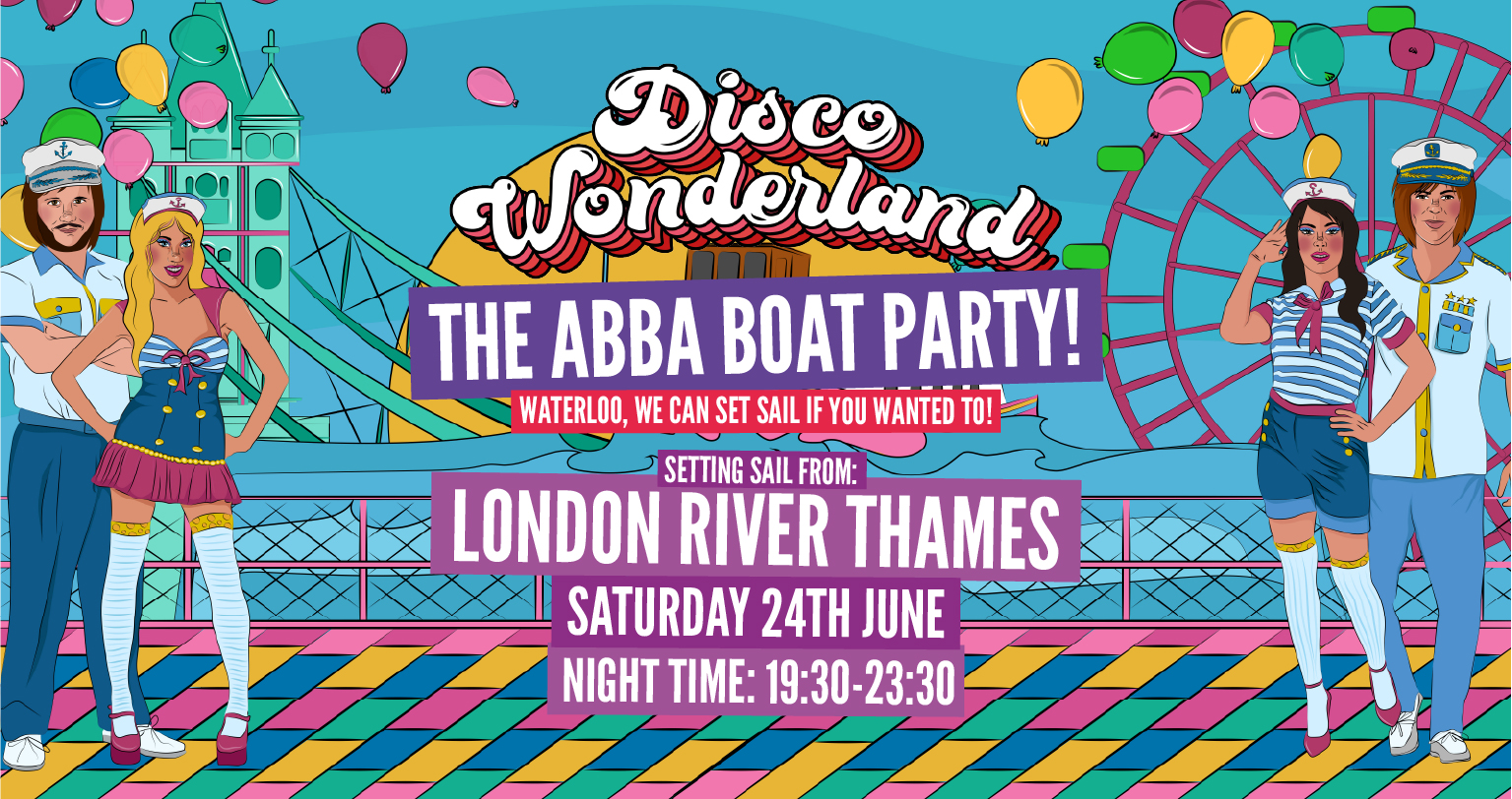 The ABBA Boat Party London 24th June (NIGHT) at Westminster