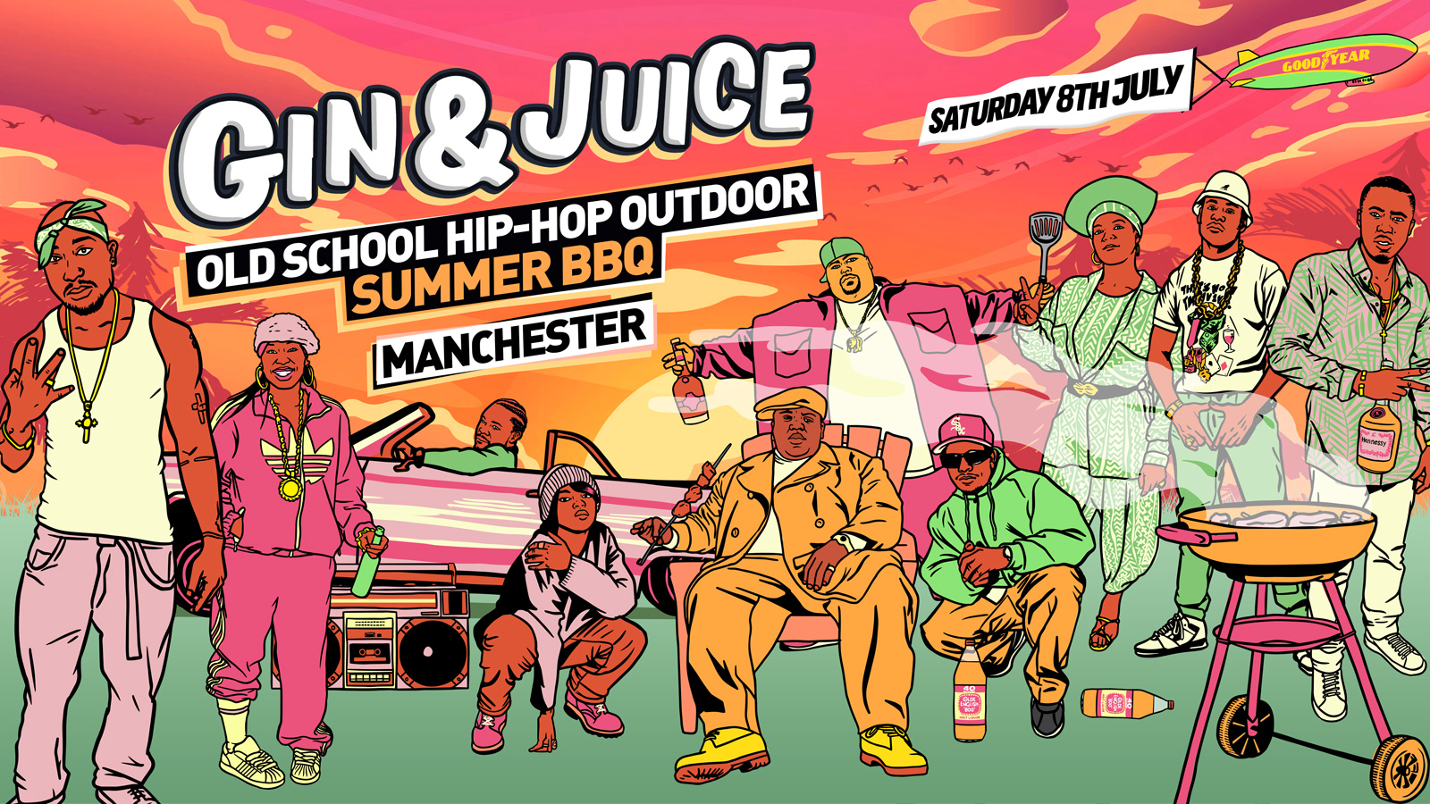 Old School Hip-Hop Outdoor Summer BBQ - Manchester 2023 at Bowlers