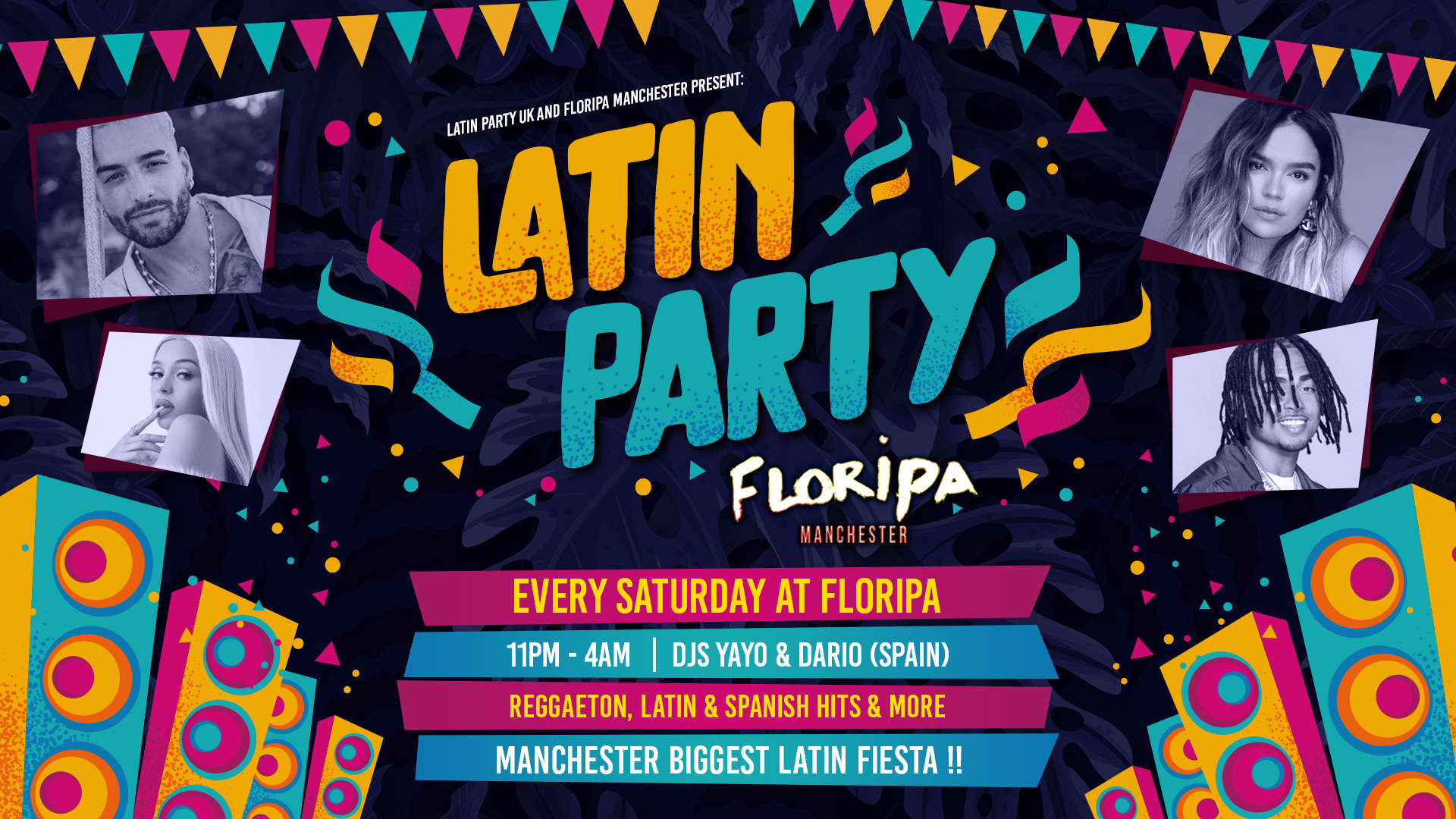 LATIN PARTY MANCHESTER EVERY SATURDAY |  FLORIPA  (18/02)
