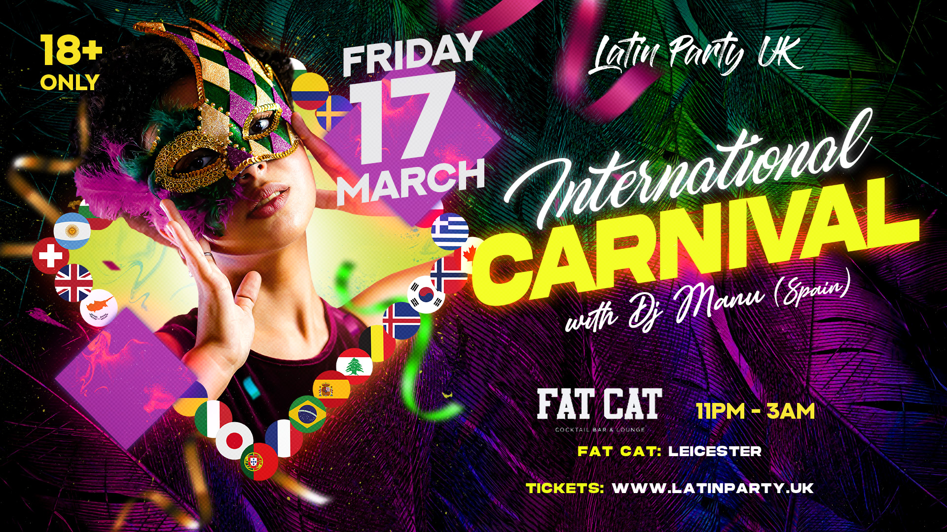 LATIN PARTY LEICESTER – INTERNATIONAL CARNIVAL | FAT CAT
