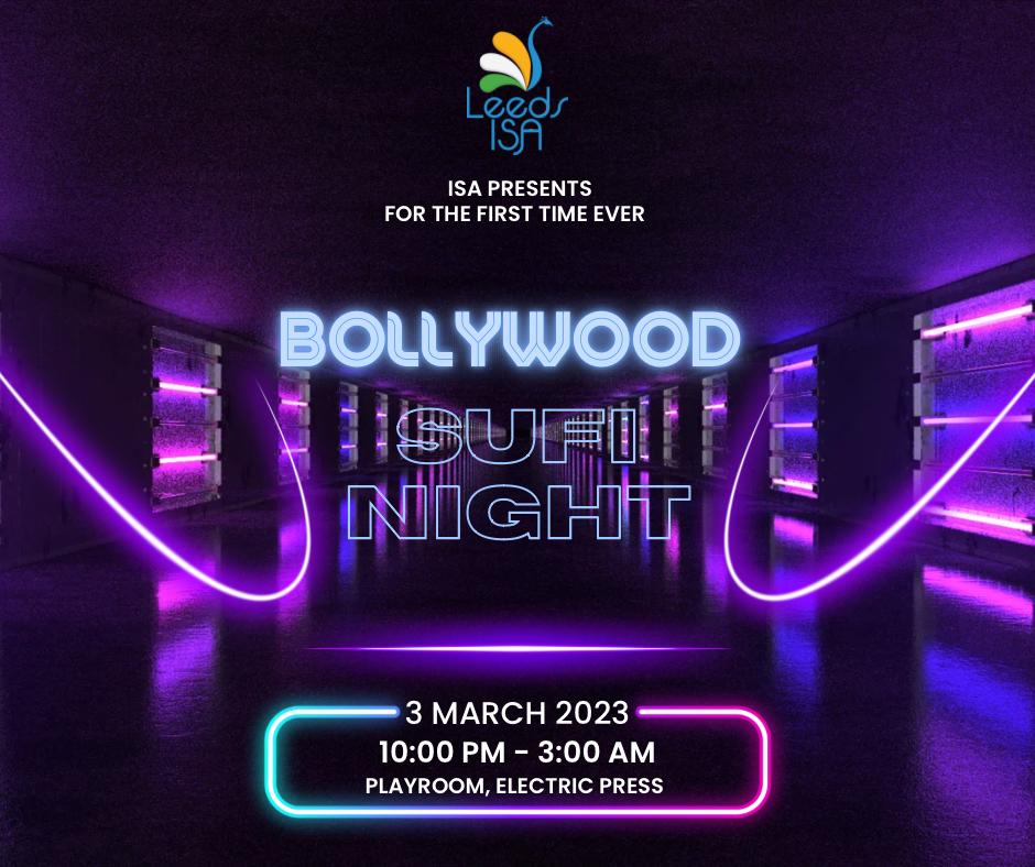 Leeds | Bollywood SUFI Night – Friday 3rd March | Playroom