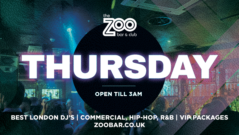 Thursdays at Zoo Bar at Zoo Bar & Club, London on 8th Jun 2023 | Fatsoma