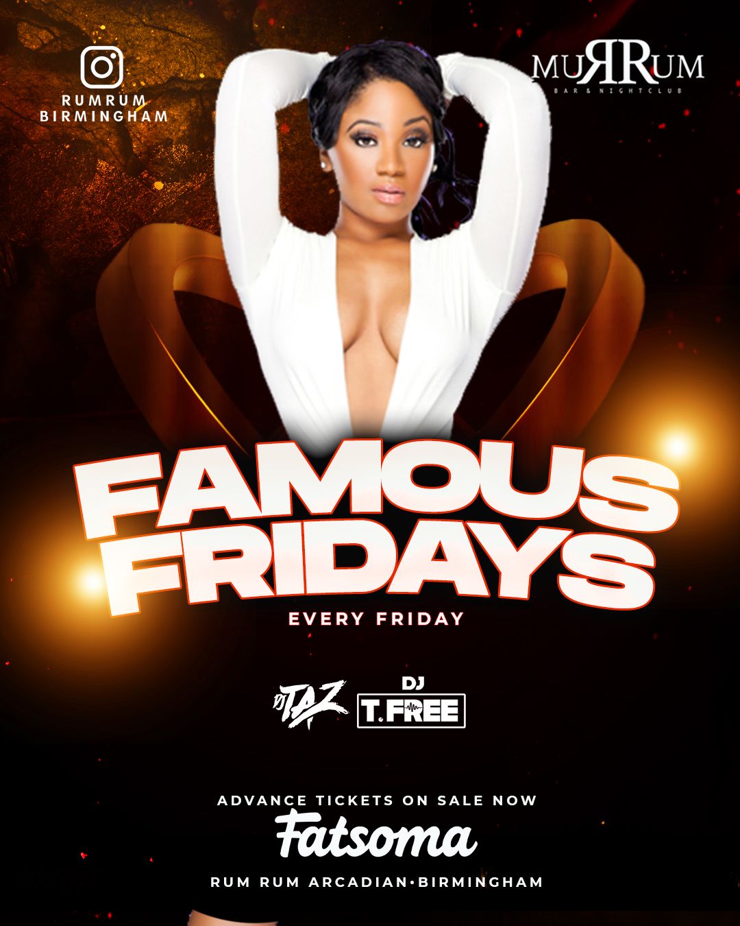 🎁 Famous Fridays at RumRum Club in Arcadian – Drink offers are Every Friday ★ FROM £2.50 ALL NIGHT ★ See Below 💎