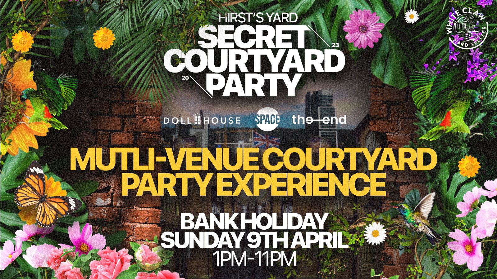 Secret Courtyard party – 9th April – Sign up for Pre Sale Tickets here,