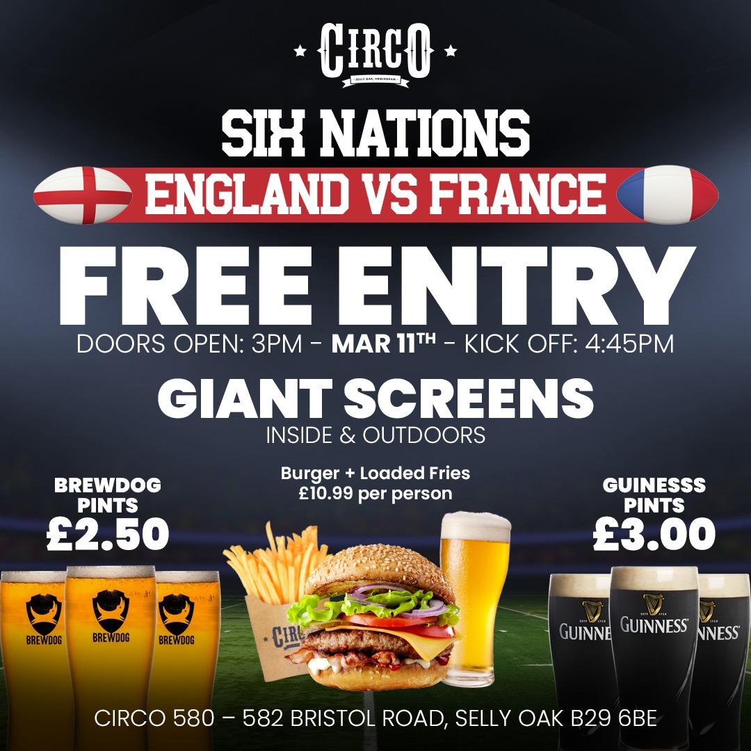 SIX NATIONS England vs France at Circo, Birmingham on 11th Mar 2023