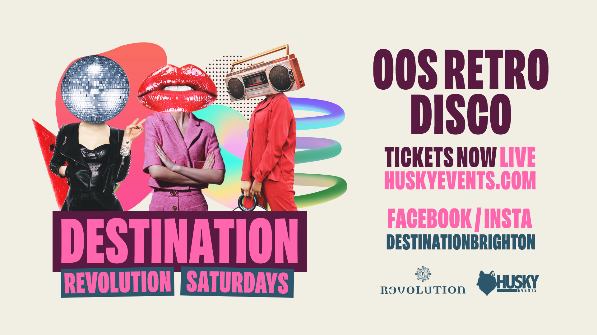 Destination Saturdays x 00s Retro Disco ➤ Revolution Brighton ➤ 04.03.23