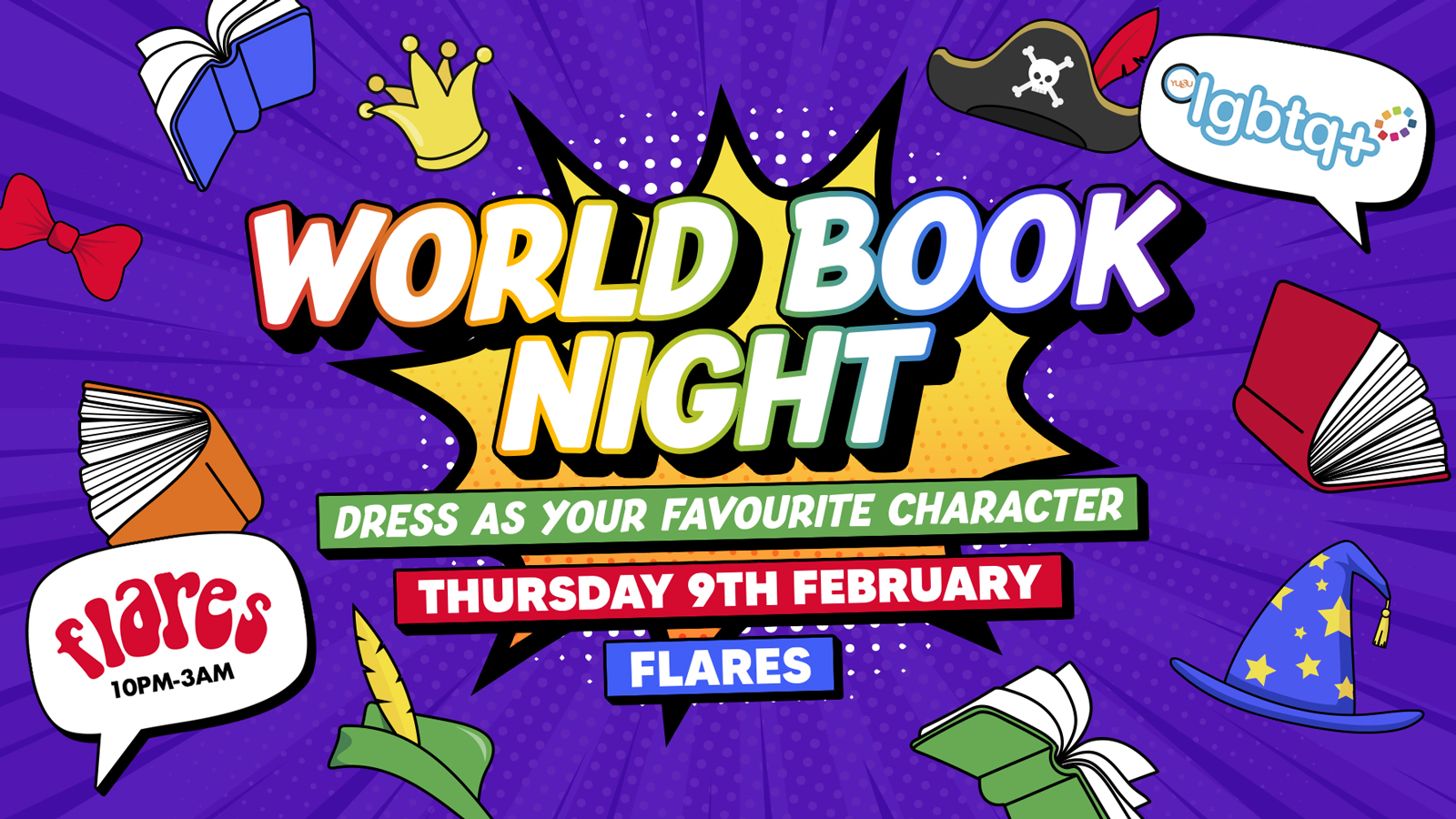THURSDAY at Flares World Book Theme at Flares York, York on 9th Feb 2023 Fatsoma