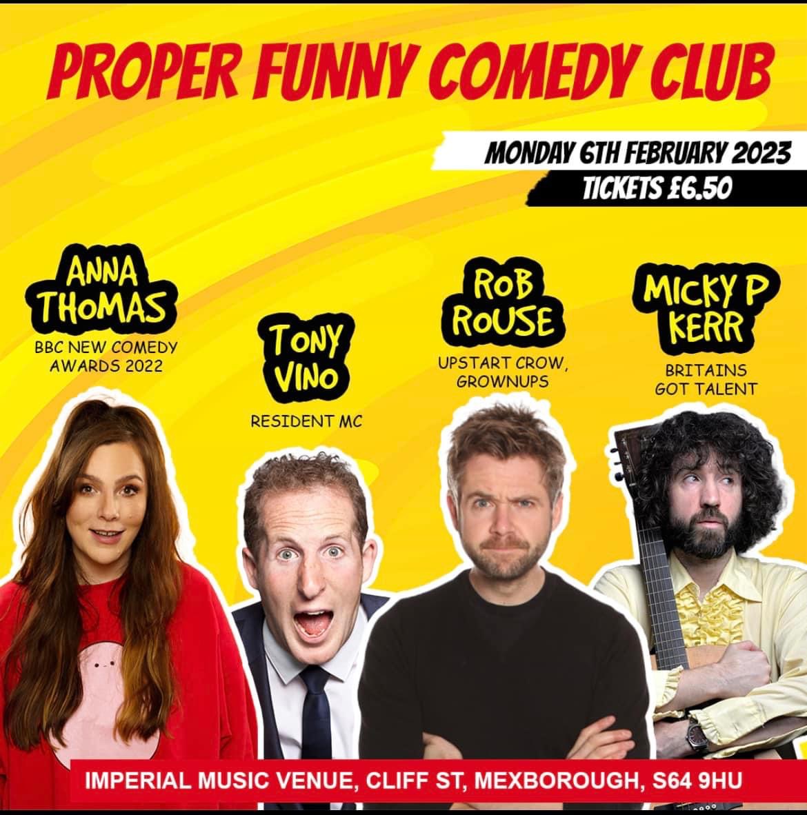 PROPER FUNNY COMEDY CLUB