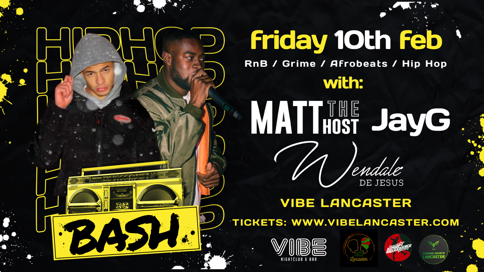 Vibe Fridays – Hip Hop Bash