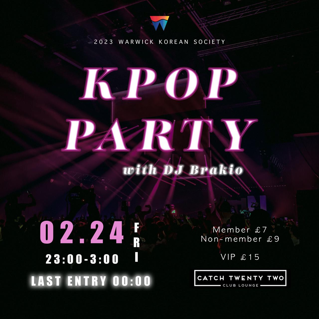 K-POP PARTY at Catch Twenty Two, Coventry on 24th Feb 2023 | Fatsoma