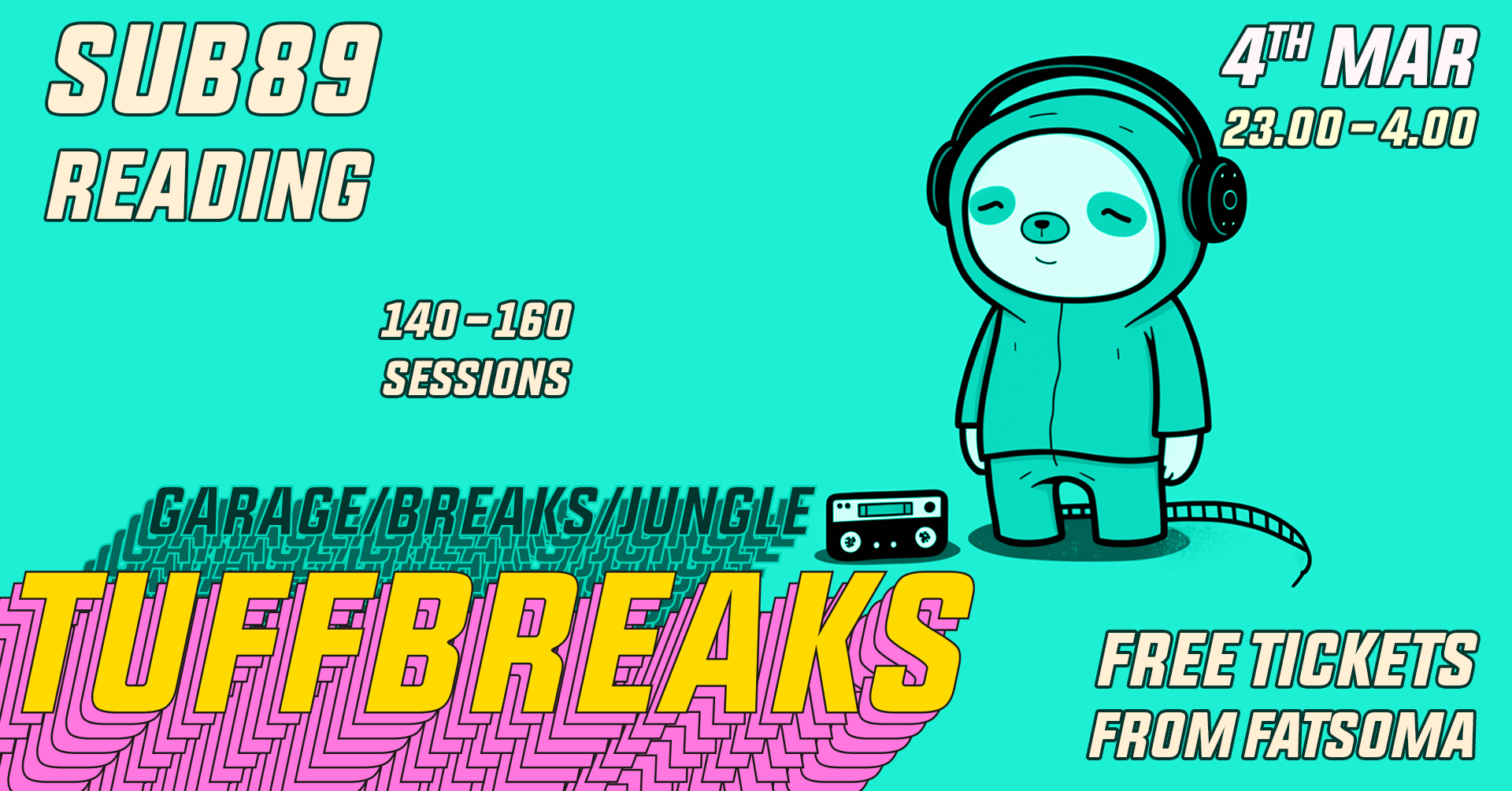 TUFFBREAKS Launch Party – Garage/Breaks/Jungle – FREE Entry