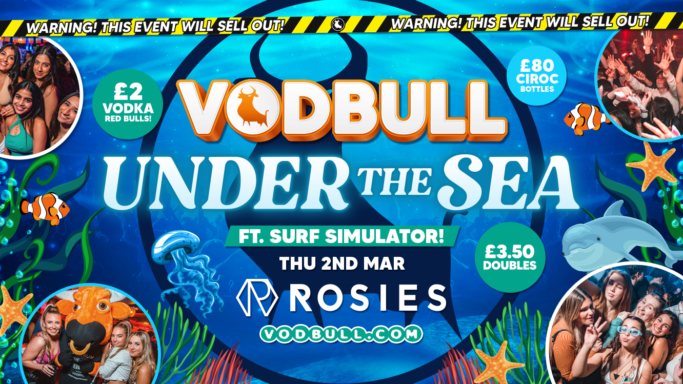 🧡Vodbull at ROSIES!! [FINAL TiX]  🐠UNDER THE SEA BULL!!🐠 🧡 02/03 🧡