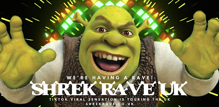 SHREK RAVE UK – THE TIKTOK VIRAL SENSATION – SHREWSBURY 1 July