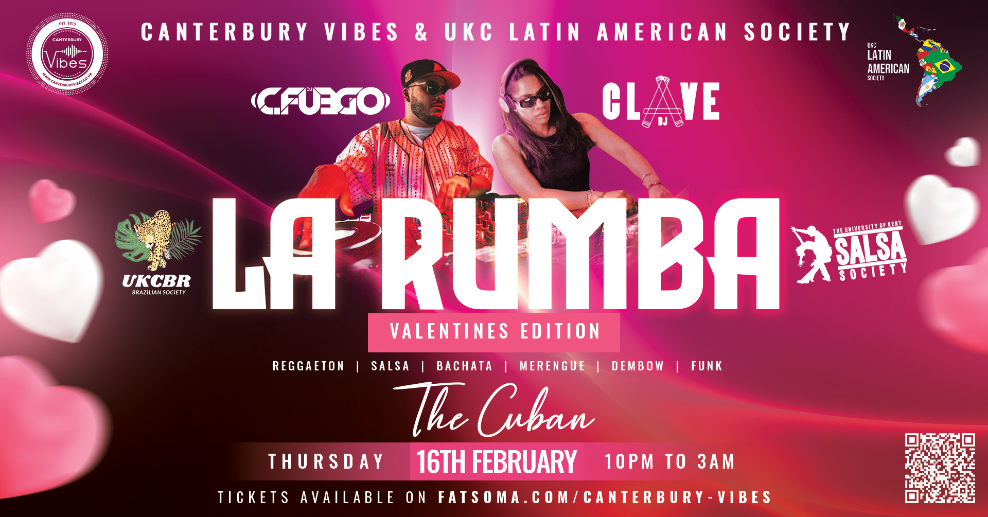 LA RUMBA – VALENTINE’S EDITION ( Special Guest DJ CLAVE )