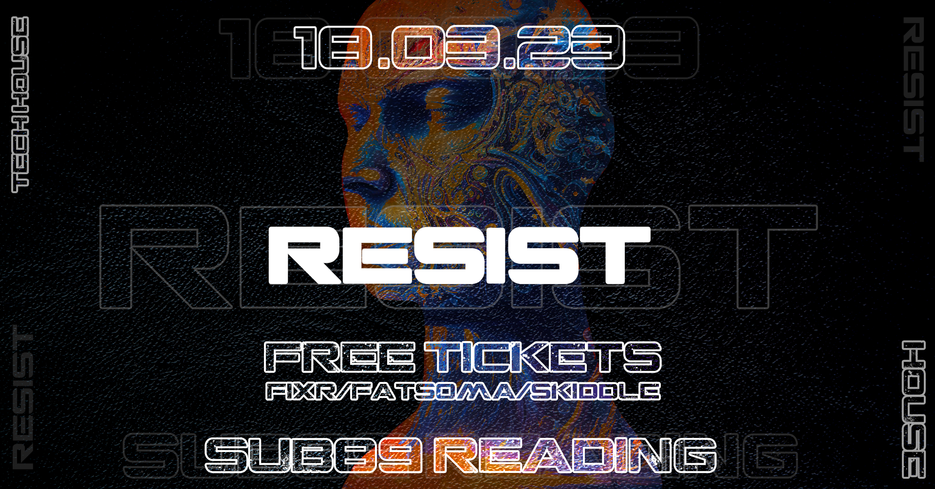 RESIST: Underground House and Tech House at SUB89 – FREE ENTRY