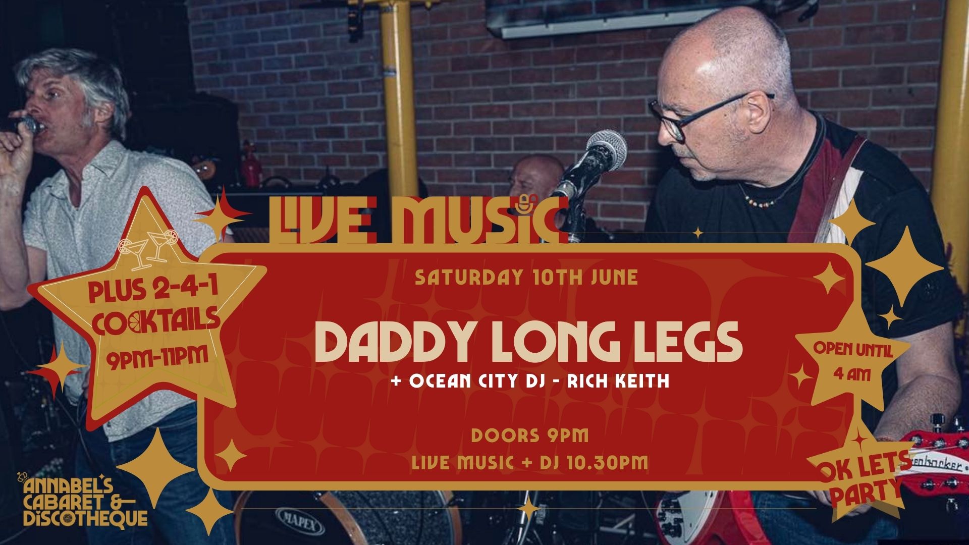 Live Music: DADDY LONG LEGS // Annabel’s Cabaret & Discotheque