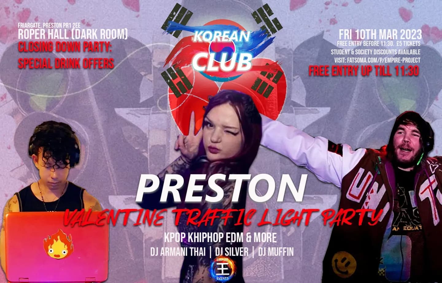 KOREAN CLUB PRESTON UCLan End Of Term Roper Hall Closing Down Traffic 