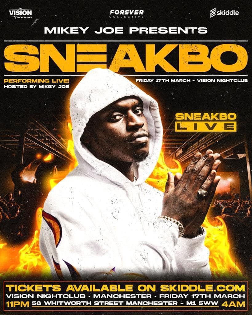 Friday 17th March Sneakbo live