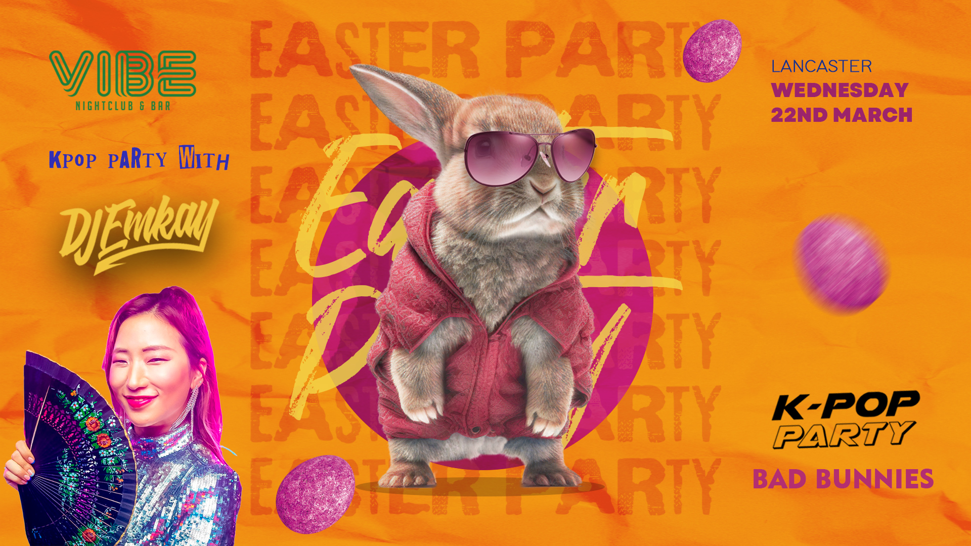 K-Pop Easter Party Lancaster – BAD BUNNIES with DJ EMKAY | Wednesday 22nd March