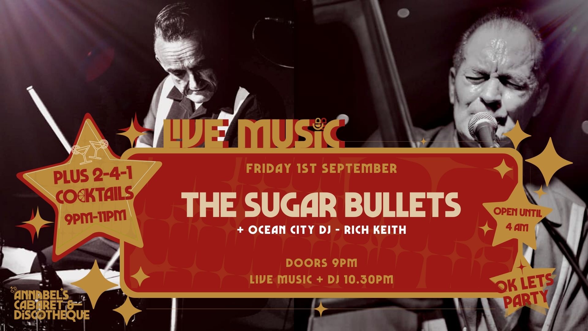 Live Music: THE SUGAR BULLETS // Annabel’s Cabaret & Discotheque